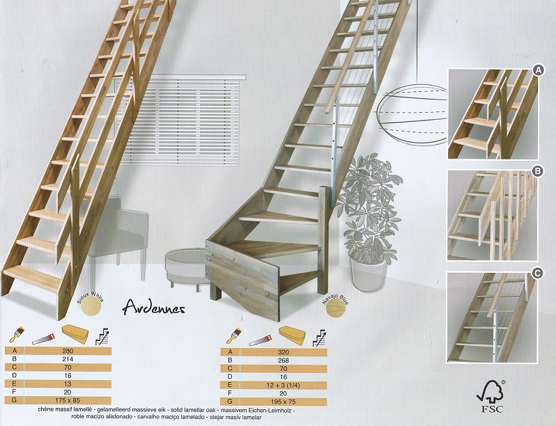 Verwonderlijk Trappen | Houten trappen op maat gemaakt. Ook voor doe het zelf HE-15