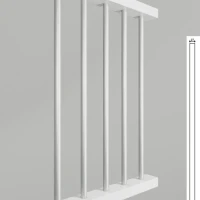 SP-RVS traphekwerk balustrade rond 27 mm